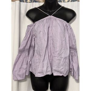 Excellent Condition SLY Blouse purple (UNIQUE STYLE )  SIZE FREE (OSFM)  retails